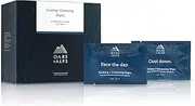 Oars + Alps Face and Body Wipes, Dermatologist Tested Skin Care Infused with Caffeine and Menthol, TSA Friendly, 14 Wipes Total