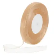 100 Yards Organza Ribbon 5/8" Khaki Chiffon Ribbon Shimmer for Flower Decoration