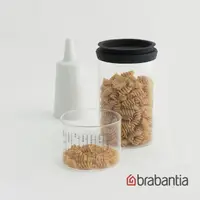 在飛比找momo購物網優惠-【Brabantia】玻璃量杯儲存罐1L-灰黑(荷蘭百年大廠