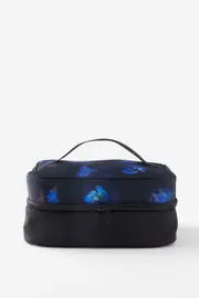 [Typo] Typo - 3 Fold Hanging Cosmetic Case - Orchid/black SOLID ORCHID/BLACK