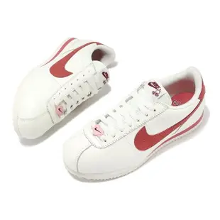 【NIKE 耐吉】阿甘鞋 Wmns Cortez SE 女鞋 象牙白 粉紅 愛心 情人節 休閒鞋(FZ5167-133)