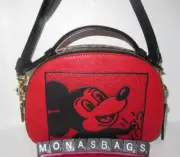 Coach C6977 X Keith Haring Disney Mickey Mouse Serena Satchel Crossbody Bag