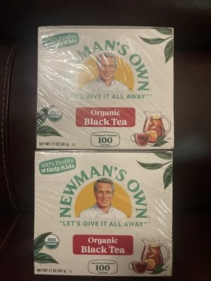 Newmans Own Organics Royal Black Tea 100 Bags Organic Pack of 2