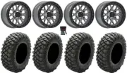 Valor V07 Beadlock 15" Wheels Graphite 28" Crawler XG Tires RZR XP 1000 / PRO XP