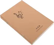 Generic 5-book Music Composition Notebook Creative Sheet Music Staff Books Portable for Guitarists Pianists