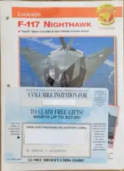 Lockheed F-117 Nighthawk Number 5 Group 6 Aircraft of the World Fact Sheet New