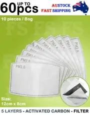 FACE MASK FILTERS PM2.5 ACTIVATED CARBON MASK FILTER (ONLY FILTERS) CE CERTIFIED