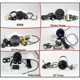✅汽車水溫錶 汽車渦輪增壓儀錶 賽車汽車渦輪錶 Turbo Boos 2.5吋 62mm GReddy