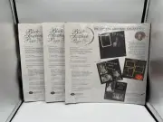 CREATIVE MEMORIES 3 PACKS RCM-12BL 15 SHEETS/30 PAGES BLACK 12x12 SCRAPBOOK