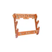 Bamboo Samurai Sword Holder Stand Katana Tanto Wall Mount Display Rack 福 2 Tier