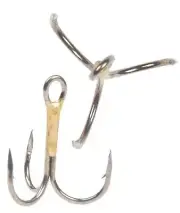 EXCALIBUR Tx3 ROTATING TREBLE HOOKS BRONZE REPLACEMENT HOOKS (12ct) - #2 #4 #6