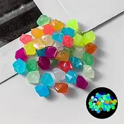 Luminous Pebbles Glow Stone Outdoor 1200 Pcs Glow in The Dark Garden Pebbles, Gardening Luminous Glow Stones Outdoor Decor Glowing Water Fish Tank Gravel (Color : Mixed Color)