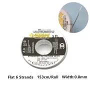 1 Roll Dental Orthodontic Lingual Retainer Wire Flat Twist Stainless Steel 153cm