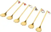 WATIIFUFU 1 Set Coffee Dessert Spoon Stainless Spoon Home Dessert Scoops Dessert Spoons Latte Spoons Stainless Steel Dessert Scoops Coffee Scoops Stainless Steel Spoons