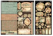 Graphic 45 A ladies Diary Cardstock stickers and chipboard