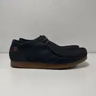 Clarks Shacre II Run Men’s Sz 10m Shoes Moccasin Navy Nubuck Slip On NEW