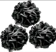 3-Pack Shower Loofah Poufs – Soft Bath Sponges for Gentle Exfoliation