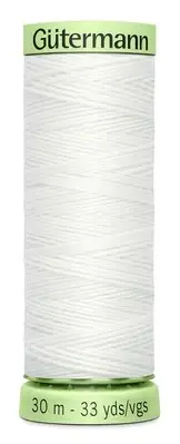 6 Pack Gutermann Topstitch Heavy-Duty Thread 33yd-Nu White 30H-20