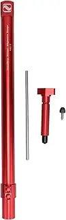Bike Derailleur Alignment Tool, Aluminium Alloy Length 400mm High Bike Chain Tool Truing Stand, Portable Easy Derailleur Hanger Alignment Tool for and Bike Repa (Red)