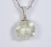 Beautiful Faceted Libyan Desert Glass Pendant - TOP METEORITE Jewelry