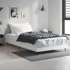 Single Size Wooden Bed Frame Modern Simple Scandi Mattress Base Platform White