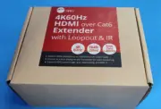 SIIG 4K60Hz HDMI Over Cat6 Extender Powered Box Downscaling Loopout IR 164ft/50m