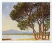 LA PLAGE DE JUAN-LES-PINS - MONET - FINE ART PRINT POSTER 24x32 - 629