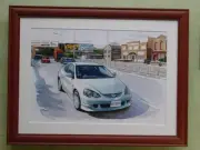 Illustration Frame Honda Intgra Type-R2003