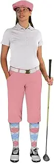 [Golf Knickers] Ladies Select A Style Golf Knicker Outfit - Matching Golf Cap - Pink