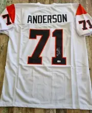 Willie Anderson Signed Cincinnati Bengals NFL Custom Jersey Gridiron Bas QR Code