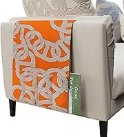 Caddy for Armrest Organizer,Sofa Organiser Pocket Arm Rest，Pouch Organiser Couch Sofa Armrest Bed Storage Bag Pocket Space Saver(Orange)