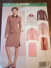 New Look Sewing Pattern # 6542 Misses' Jacket &Skirt Sz 8-18 UC/FF