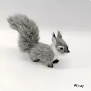 Simulation AF Squirrel C Ornament Furs Squatting Model Home Decoration Animal