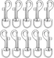50pcs Snap Hooks for Dog Leash Collar Linking Heavy Duty Swivel Clasp Eye Bolt