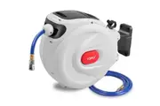 TOPEX 20M Air Hose Reel, Retractable Garden Hose Reel, Wall Mounted Air Compressor Hose Reel