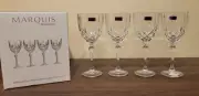 Set of 4 Marquis By Waterford Markham All Purposes Wine Glasses Goblets NIB