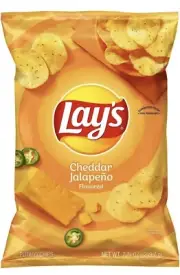 Lay's Potato Chips, Cheddar Jalapeno, 7.75oz Bag (Pack of 1)