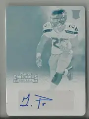 2016 Panini Contenders #250 Troymaine Pope Printing Plate Autograph RC #ed 1 / 1
