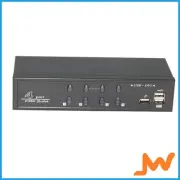4-Port DVI USB KVM Switch Supports Audio