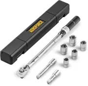 New 8Pcs 1/2-inch Drive Click Torque Wrench Set（23-159 Lb.ft/31.3-216.2 Nm）...