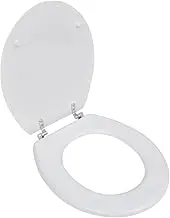 WC Toilet Seat MDF Lid Simple Design White Hardware Accessories