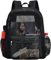 Mesh Backpacks for Adults - Lightweight Travel Backpack for Beaches - Semi-Transparent School Backpack with Breathable Comfort, Ideal for Students, Gym, Sports and Outdoor Activities, a, Siehe