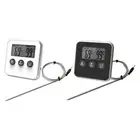Small Meat Thermometer LCD Display with Timer Multi-Functional for Grill