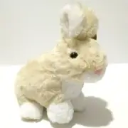 Animal Adventure Hopscotch Bunny Cream Plush Soft Fluffy 9" Easter Rabbit, New