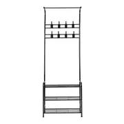 Clothes Rack Hanger Portable Coat Garment Stand Shoe Storage 64x30x179cm