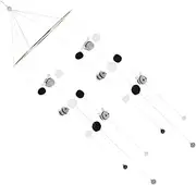 HONITANO Felt Bee Cot Bed for Babies Decoration Room Decor Crib Wind Chime Bee Wind Chime Crib Mobile Animal Wind Chime Iron