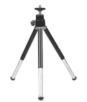 1x Mini Desktop Tripod Holder Webcam Tripod For Smartphone and Cameras Black