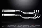 Delkevic Complete 6-2 Exhaust 16" Stainless Muffler - Honda Valkyrie 1997-2004