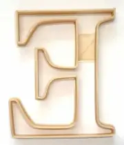 EPSILON GREEK LETTER FRATERNITY SORORITY COOKIE CUTTER USA PR4327