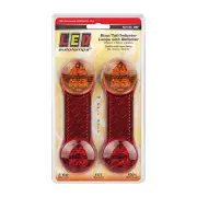 LED Autolamps Stop Tail Indicator & Reflector Light 12V 8 LED Lamp Twin Blister
